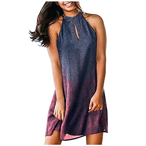 Summer Dresses for Women, Casual Sleeveless Print Sun Dresses for Women Summer Dresses Beach Dresses Loose fit
