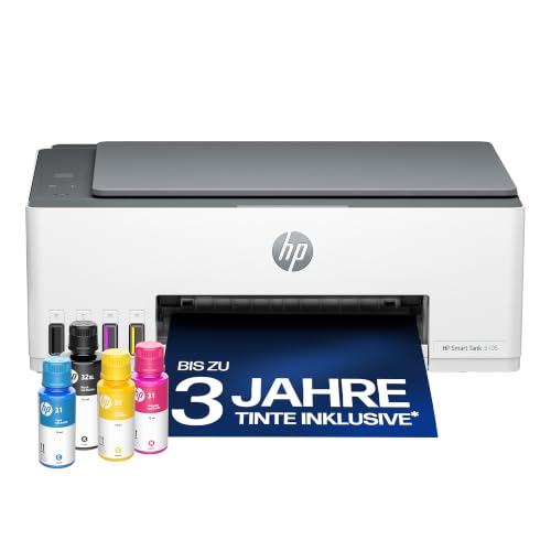 HP Smart Tank 5105 im Test 1 HP Smart Tank 5105 3-in-1 Multifunktionsdrucker (WLAN; Mobiles Drucken...