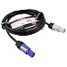 BLASTKING 10 Ft / 3.04 M Powercon Blue Male to Powercon White Male Cable C2PCON-10