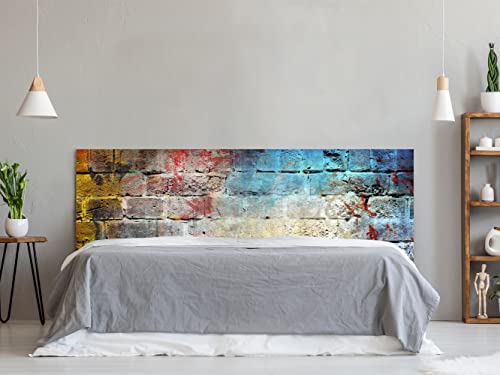 tête de lit PVC Graffiti différentes mesures | Disponible en Plusieurs Dimensions | tête légère, Élégante, résistante et économique 100x60cm