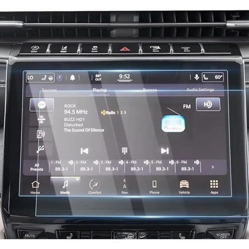 Verre trempé Grand Cherokee L anti-rayures écran tactile 10.1 pouces