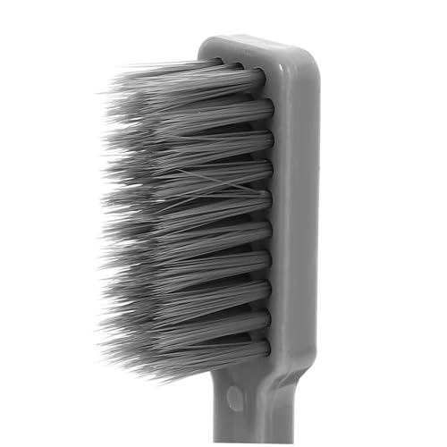 Homoyoyo 10 Stück Teiliges Faltbare Staubdichte Zahnbürsten mit Extra Weichen Borsten Kompakt und Tragbar für Reisen Camping Schule Graue Zahnbürsten für Erwachsene und Unterwegs – Bild 6