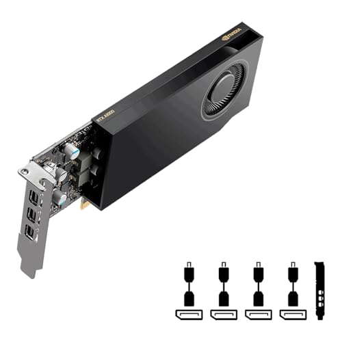 Image of PNY TVIDEO RTX A1000 NVIDIA 8GB GDDR6 Pci e x8 VCNRTXA1000ATX-PB 11M Warranty
