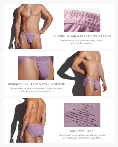 SALIGIA Mens Underwear Bikini Briefs for Men Pack of 3 Modal Men's Sport Briefs4