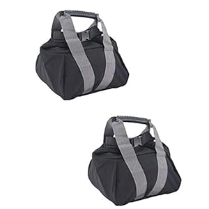 GEEDUD Verstellbare Kugelhantel, Segeltuch-Sandsäcke für Fitness-Übungen, schwere Fitness, Power-Sandsack für Training, Heimtraining, Yoga, 2 Stück