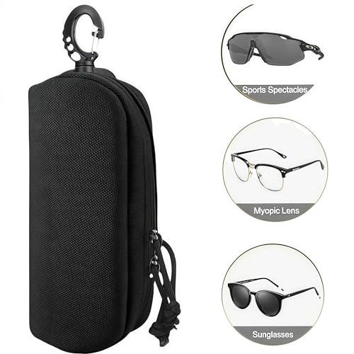 1PCS Taktische MOLLE Brillenetui Stoßfeste Schutzbox Tragbare Brillenetuis Brillen mit Gürtelclip – Bild 3