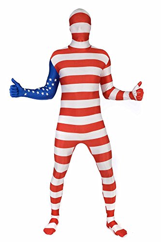 Morphsuits Men's USA Original Flag Fancy Dress Costume, X-Large