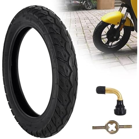 WEIYINGSI 14X2.125 Tubeless Tire, 14 X 2.125 Electric Bike Tire with Angled Valve for 14 Inch Electric Folding Bike, E-Bikes and E-Scooters Cover
