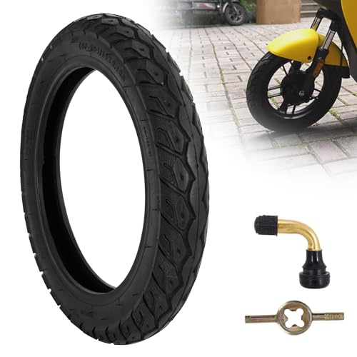 WEIYINGSI 14X2.125 Tubeless Tire, 14 X 2.125 Electric Bike Tire with Angled Valve for 14 Inch Electric Folding Bike, E-Bikes and E-Scooters