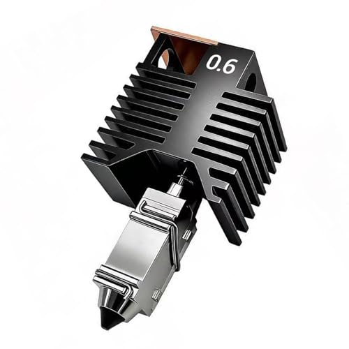 YWBL-WH 3D Printer Hotend KitCeramic Heating Hotend Kit Heating Block ALl Metal Extruder Head with 0.6mm Hardened Steel 