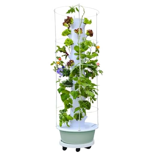 Vertical 40-Pod Hydroponic Tower System