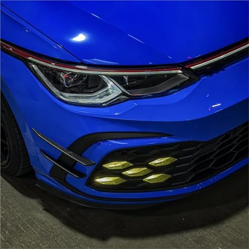 Spoiler avant Golf MK8 avec diffuseur aérodynamique et finition look carbone - 3