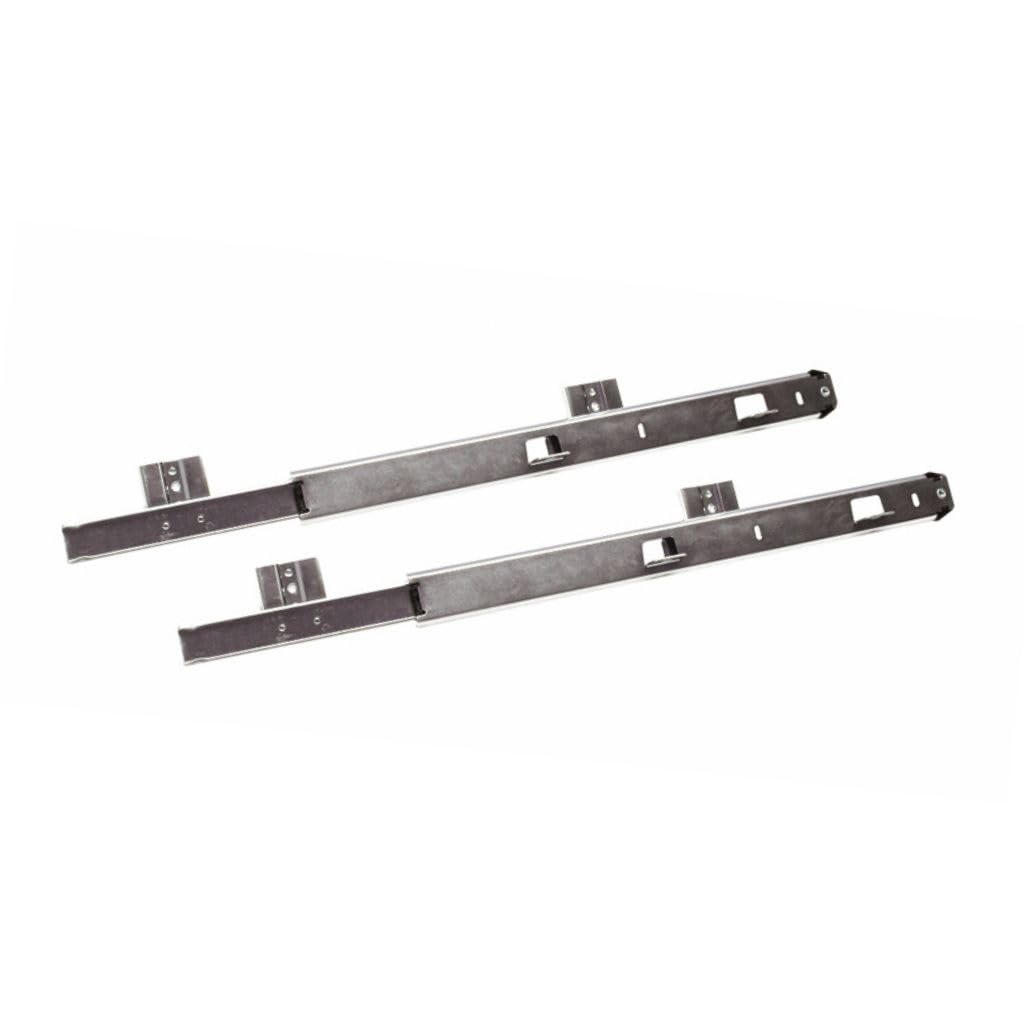 Set di Guide con Cuscinetti a Sfere e Regolazione in Altezza per Cassetto/Ripiano Porta-Tastiera (300 mm)