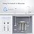 Waterdrop TST-UF and TST-UF-B 0.01?m Ultra-Filtration Under Sink Water Filter, Stainless Steel, 5X Service Life,Remove 99.99% of Cont?minants Larger Than 0.01?m, with Dedicated Faucet-Bundle