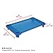 ECR4Kids Streamline Cot, Ready-to-Assemble, Toddler Size, Classroom Furniture, Blue, 6-Pack