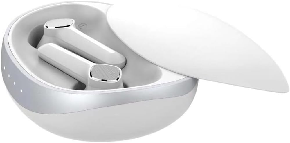 Bluetooth Headphones ENC Dual-Mic Talking Noise Canceling Earphones Ultra Long Life Slider Wireless Headphones Light-Weight Earbud with Mic