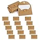 IOPYKKOA 15 Kraftpapier Umschläge mit 15 Blanko Papier Karten, Mini Briefumschläge mit Herz Verschluss für Geschenkkarten DIY Graffiti