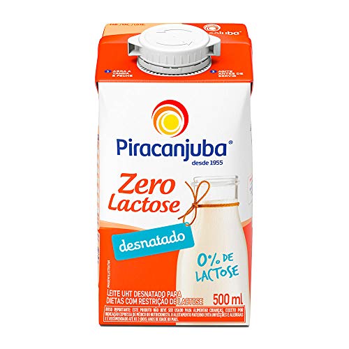 Leite Desnatado Zero Lactose Piracanjuba 500ml