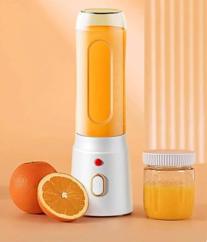 Image of Mini Juicer Mixer Grinder, 6-Blade with 1500mAh Battery High-Speed Fruit Juicer for Home, Office, Gym & Travel, 6-Blade High-Speed Fruit Juicer for Home, Office, Gym & Travel-White4