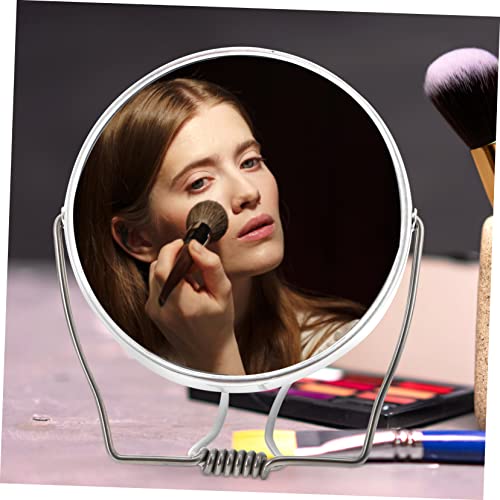 Espejo portátil doble cara para maquillaje miniatura 6
