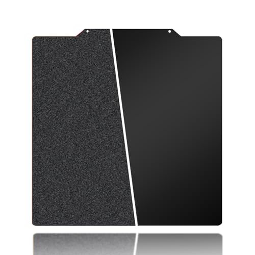 Henaiser 265x250mm Black Build Plate for Anycubic Vyper, Double Sided Textured PEI+Smooth PEI Flexible Spring Steel Platform Heated Printing Bed for Anycubic Vyper 3D Printer