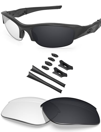 Image of BLAZERBUCK Replacement Lenses & Sock Kit for Oakley Flak Jacket OO9008 Sunglass
