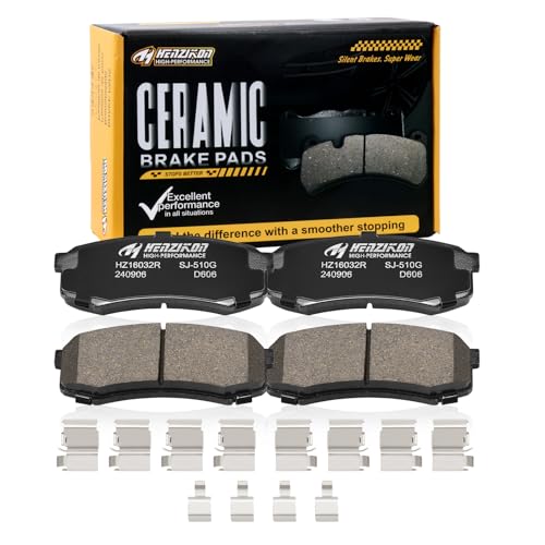 Ceramic Rear Brake Pads Set Compatible with Select Lexus GX4