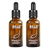 BLUE LOVE 2PC Astaxanthin Eye Serum - Reduces Dark Circles & Puffiness, Anti-Aging Formula Targets Wrinkles, Hydrating for Puffy Bags, Fast Absorbing & Moisturizing