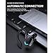 Wisoqu Single Ear Earphone, IPX4 Bluetooth Headset, Ergonomic Shape, HD Stereo Sound, All Day Comfortable Using for Driving Cycling Running, Wisoque1d2yrfnbm