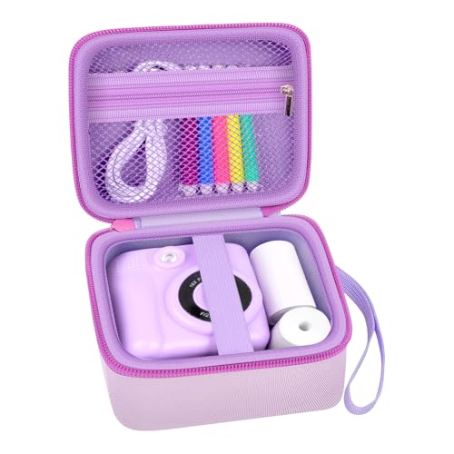 Sac appareil photo enfant PAIYULE violet pour sorties scolaires et vacances en famille