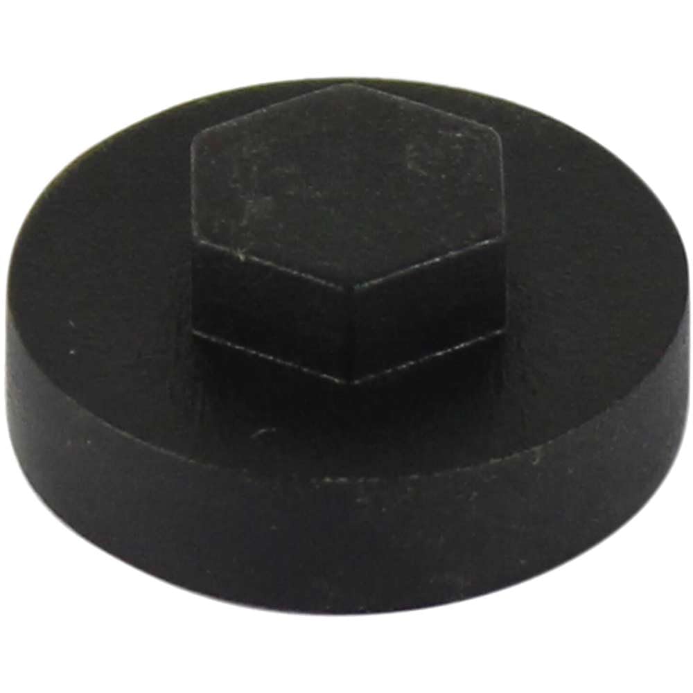 Timco Hex Head Cover Caps - 19Mm Black
