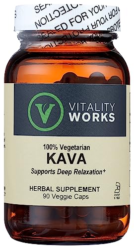 Vitality Works Kava (Vanuatu) Powder, 90 Ct #TOP2