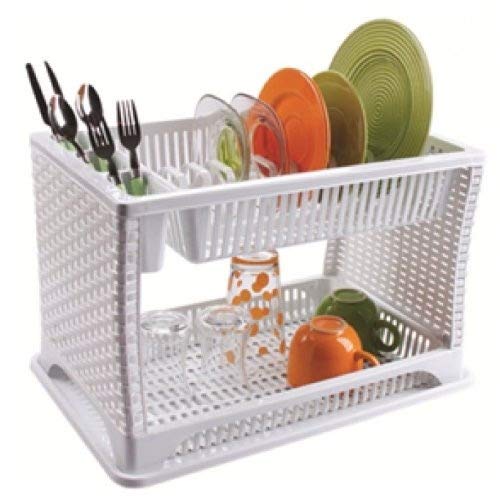Buy New Raddan Modern Two 2 Layer Plastic Dish Drainer Rack Utensil