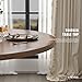PatioPerk 39.37''-55.12'' Round Extendable Dining Table for 4-8, Expandable Wood Kitchen Table with Leaf, Space-Saving Round to Oval Pedestal Table for Small Spaces, Walnut Finish