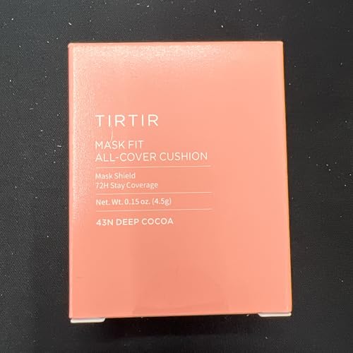 Image of [*Mini Size*] TIRTIR All Cover Pink Cushion | Korean Cushion Foundation, (#43N Deep Cocoa, 0.15 Fl Oz)