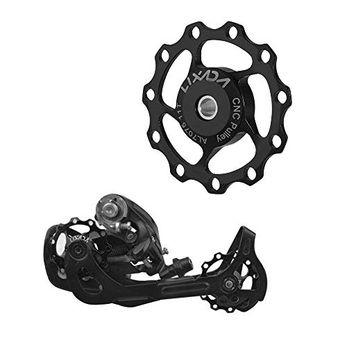 Polia Desviadora Traseira, Romacci 1pc 11T Guia de desviador traseiro Polia de liga de alumínio CNC