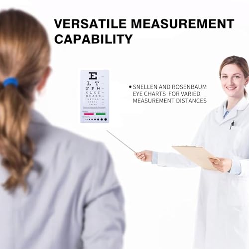 Image of YAFIYGI Eye Chart Snellen and Rosenbaum Combo Vision Test Card for Exams Near Point Charts for Professional and Pediatric Use 2 in 1 Eye Exam Chart Set Kids Gifts Eye Exams and Vision Screening 2 PCS