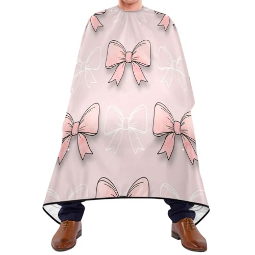 Capa para Corte de Pelo Line-Art Bows Impermeable Profesional para Barbería con Cierre Ajustable de Broche miniatura 1