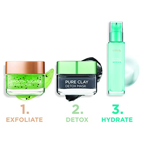 L'Oréal Smooth Sugar Clear Kiwi Face And Lip Scrub, 50ml - Image 6