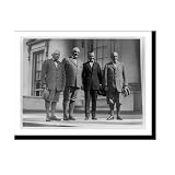 [Group portrait of, standing left to right: Frank Billings Kellogg, Warren