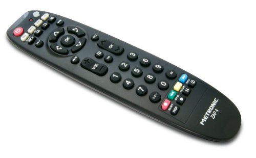Metronic TCDE ZAP4 - Mando a distancia universal para TV, TDT, DVD y SAT, color negro