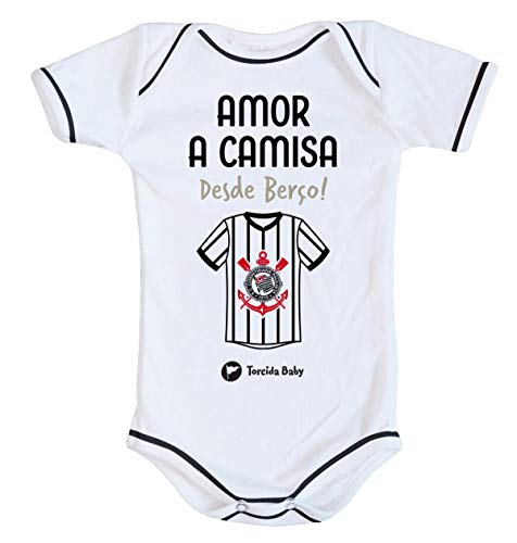 Body Corinthians Amor a Camisa Oficial - Torcida Baby