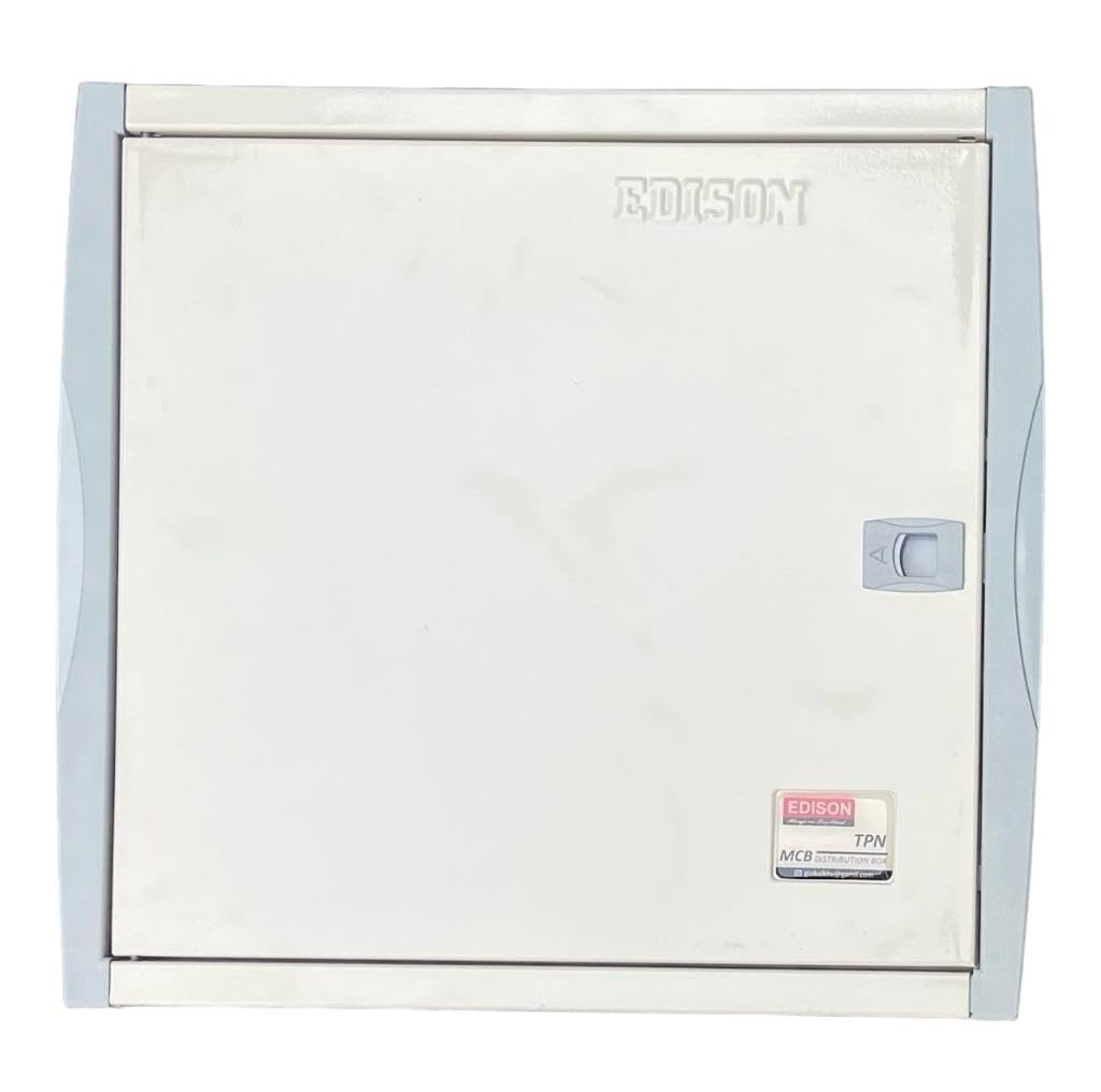 GENERIC 8 WAY TPN MCB DISTRIBUTION BOX, 32 MCBs, STEEL, PART #105201