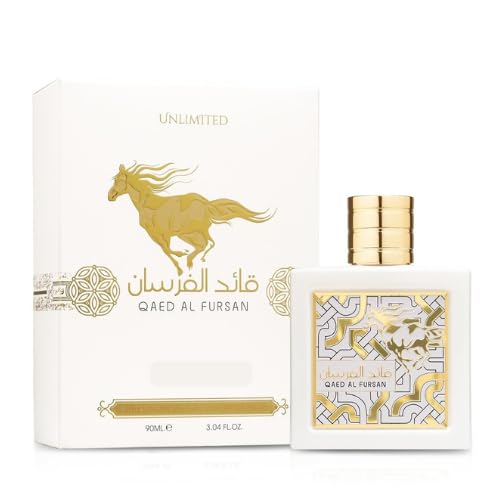 SIYAROMA Qaed Al Fursan Unisex Eau De Parfum 90ml | Intense Smoky Oud & Pineapple Scent | Luxury Arabian Long Lasting Perfume (White)-picture-12