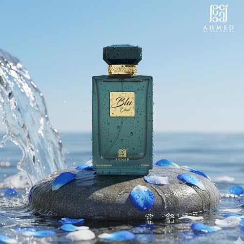 Image of Ahmed Al Maghribi Blu Oud Long Lasting Eau De Parfum for Unisex - 100ml
