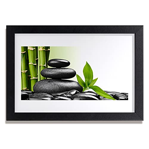 Affiche encadrée 30x20 cm tableau cadre mdf salon cuisine bambou zen