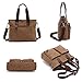 ToLFE Women Top Handle Satchel Handbags Tote Purse Shoulder Bag (Medium: (L) 13.78