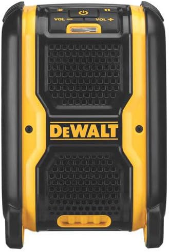 DEWALT DCR006 Bluetooth Jobsite Speaker side view