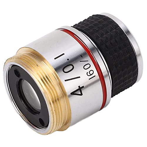 Obiettivo del microscopio, ottone e lega di alluminio acromatico prevenzione caduta obiettivo universale standard RMS filettatura RMS per la ricerca scientifica