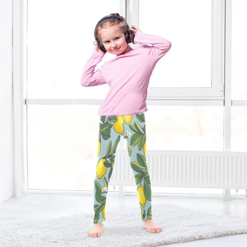 Bolaz Toddler Girls Leggings Printed Yoga Pants Leggings Lemon Fruit for Kids4